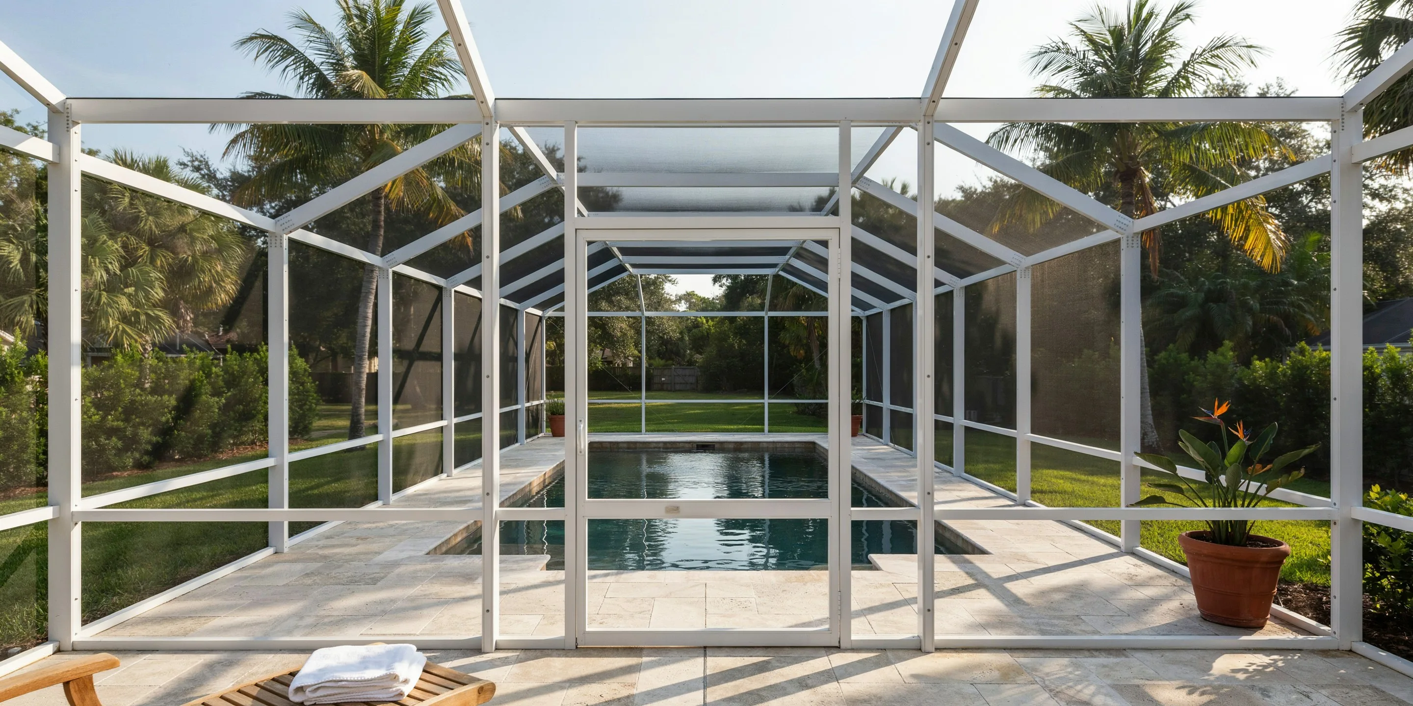 Pool Cage Rescreening in Venice, FL
